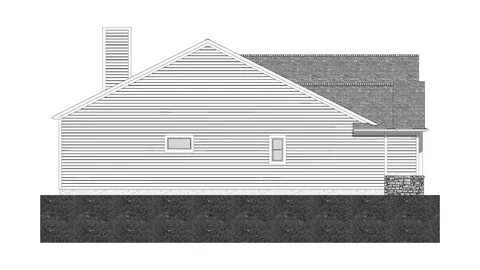 The Ketterington house plan, exterior view 4